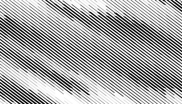 Black and white abstract lines pattern with smooth transition effect on diagonal ways for modern background and design element. Easily resized and recoloured at your discretion without losing quality