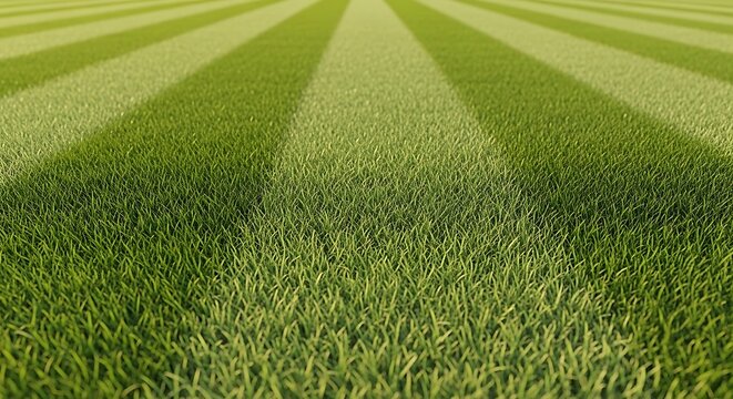 Lush green lawn stripes textured grass background for spring and summer concepts