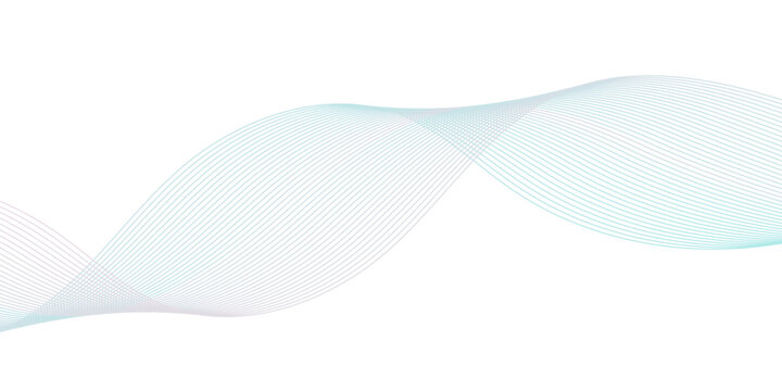 Abstract blue gradient flowing blend line technology business wavy background. paper waves flow background. minimal isometric grid smooth line. digital vector web soundwave template texture.