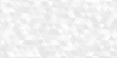 Obraz premium White triangle geometric pattern background, Geometric background made of triangles, Abstract geometric background. Vector 3d illustration. Triangle or pyramid white shapes.