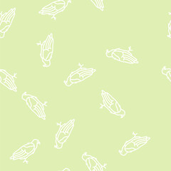 Obraz premium eagle bird vector line seamless pattern eagle bird sign illustration