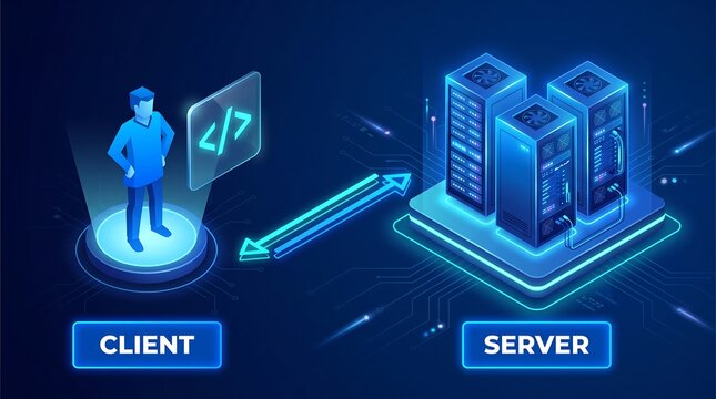 Client and server communication concept