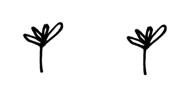 Hand Drawn Sprig Plant Doodle Brushes for Nature Botanical Art