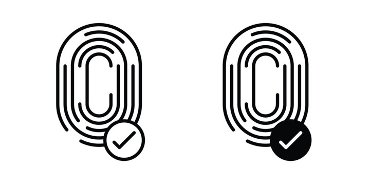 Biometric security icon