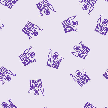 ayyappan god indian vector glyph seamless pattern ayyappan god indian sign illustration