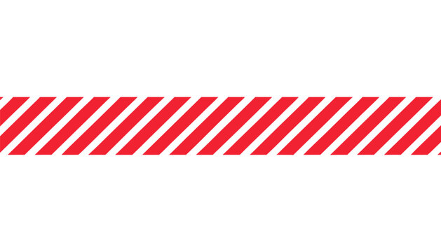 Red and white diagonal striped caution tape pattern