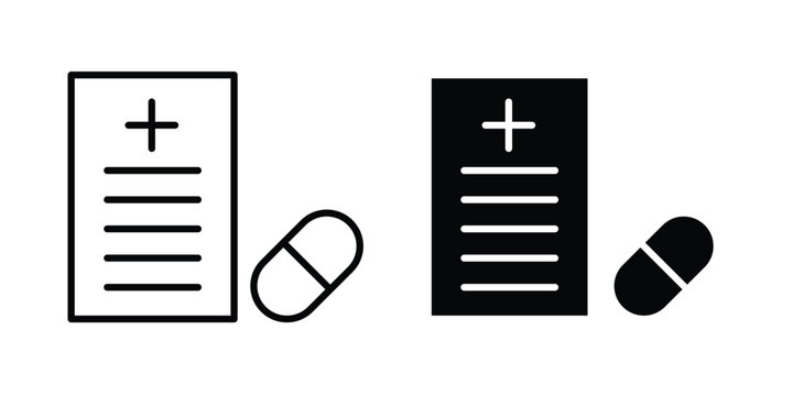Medical prescription icon