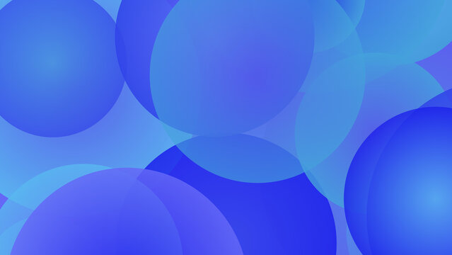 Layered blue circular forms with smooth gradients creating modern abstract geometric background suitable for technology themes.