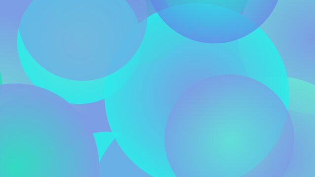 Soft blue and cyan overlapping circles creating calm modern abstract background with smooth gradients and minimal design.
