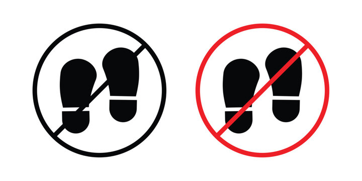 No foot print sign