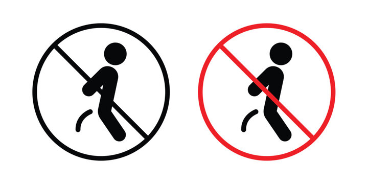 No peeing sign
