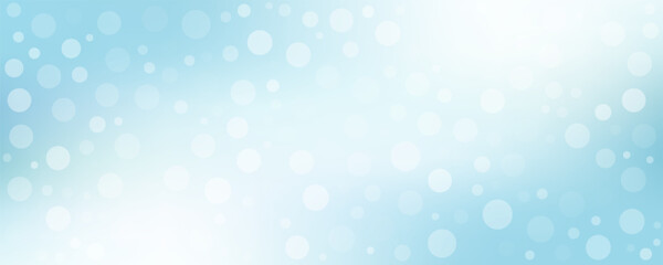 white bokeh blur background / Circle light on blue background / abstract light background eps 10 © LALA