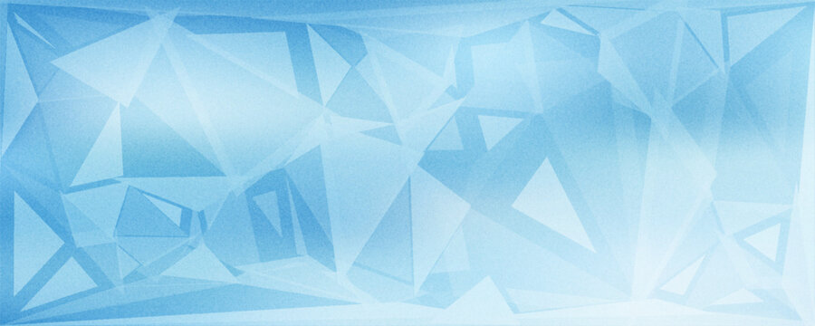 modern abstract blue background design with layers of textured white transparent material in triangle diamond and squares shapes in random geometric pattern eps 10