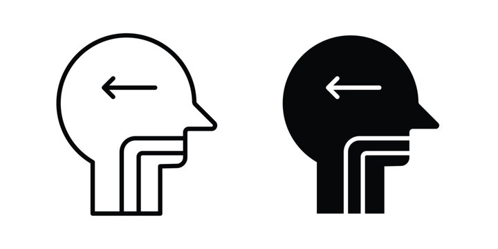 Swallowing reflex icon