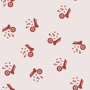 aplastic anemia disease vector glyph seamless pattern aplastic anemia disease sign illustration