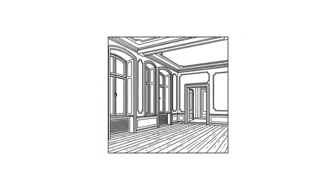 Interior Design Architectural Drawing Details.