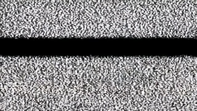 Transition from static noise to colorful animation signifying digital transformation