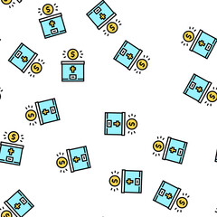 Obraz premium donation christianity vector seamless pattern donation christianity sign illustration