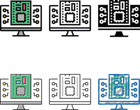 firmware software color icon vector. firmware software variety sign. isolated symbol