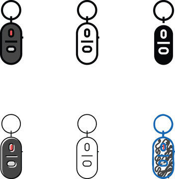 key finder accessory minimal color icon vector. key finder accessory sign. isolated symbol