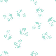 Fototapeta premium pension benefits vector glyph seamless pattern pension benefits sign illustration