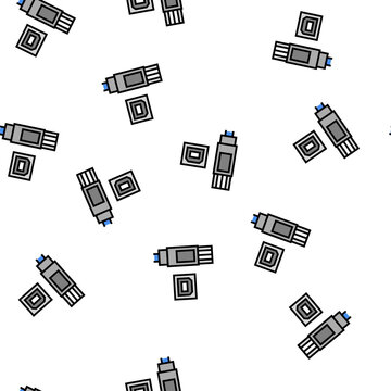 usb type b vector seamless pattern usb type b sign illustration