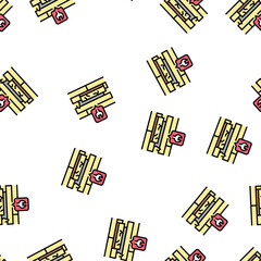 Obraz premium laminate floor repair vector seamless pattern laminate floor repair sign illustration