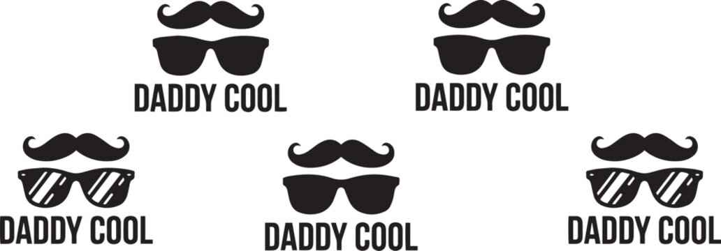 Daddy cool father's day graphic designs