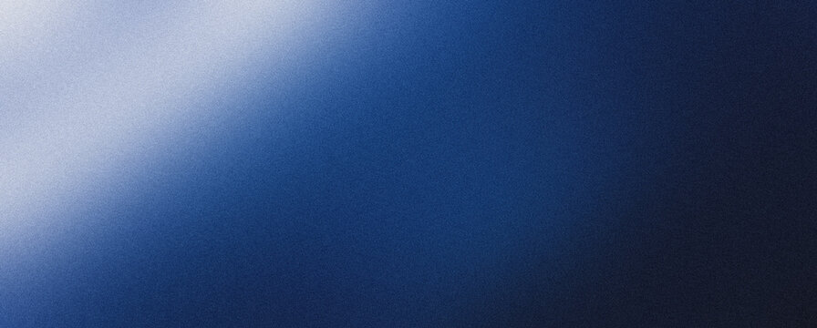 Royal Blue White Spotlight Abstract Grainy Gradient Background Noise Texture Dark Modern Design