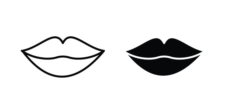 Big lips icon