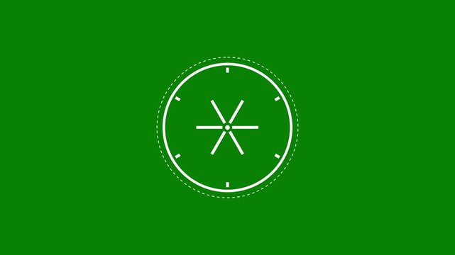 Glowing circular burst animation with fireworks explosion and seamless motion graphics on green background