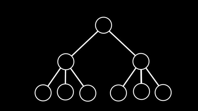 Dynamic Work Organizational Chart enthusiastically discussing sales charts on presentation board, Can multilevel scam on black background. 