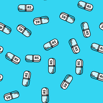 steroid pill capsule vector seamless pattern steroid pill capsule sign illustration