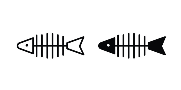 Fish bone icon