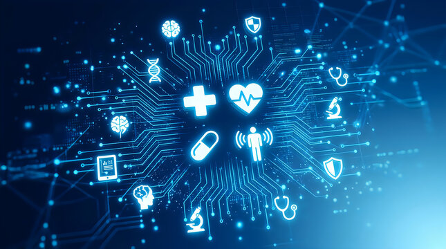 Healthcare technology and medical innovation concept