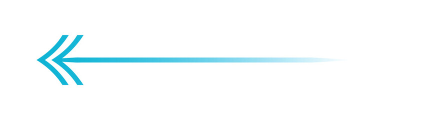 Obraz premium blue gradient right pointing arrow fading