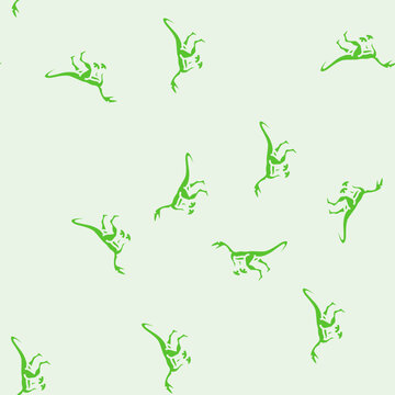 compsognathus dinosaur animal vector glyph seamless pattern compsognathus dinosaur animal sign illustration