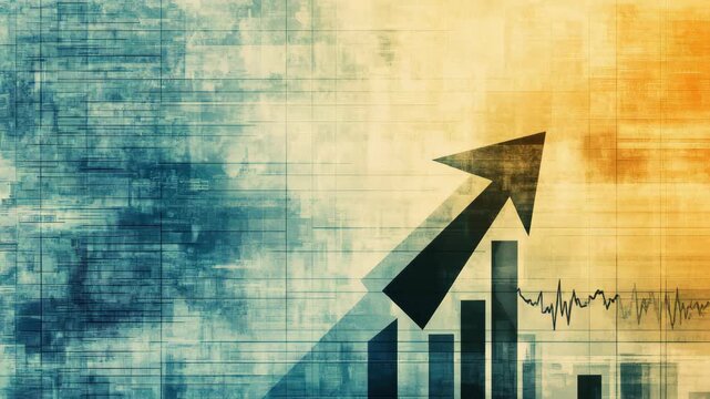 Charts display changes in market indicators over time. Graphs show rising trends and highlight important data points. Visuals reflect market performance in key sectors