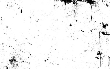 Naklejka premium Rough, scratch, splatter grunge pattern design brush strokes. Overlay texture. Faded black-white dyed paper texture. Sketch grunge design. Use for poster, cover, banner, mock-up, stickers layout.
