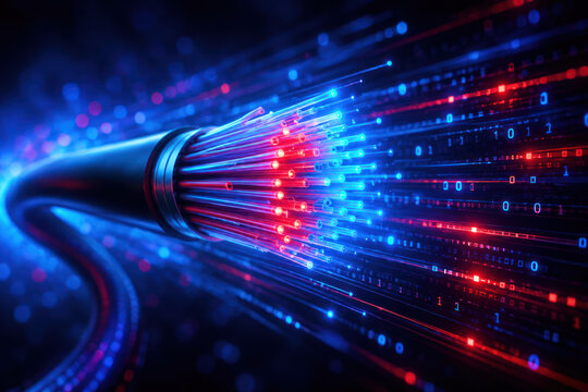 Fiber Optic Cable Data Transmission Technology Background