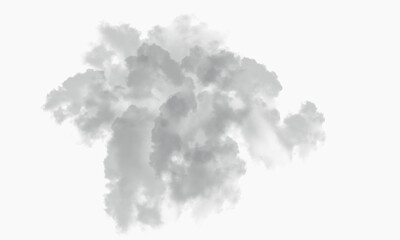 Fototapeta premium Panoramic Volumetric Cloud Formation Border with Copy Space