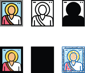 Obraz premium icon christianity color icon vector. icon christianity sign. isolated symbol looks