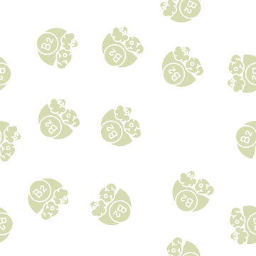 b2 vitamin vector glyph seamless pattern b2 vitamin sign illustration
