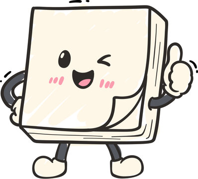 Illustration of Friendly Book Character