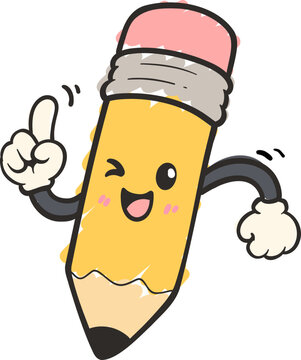 character Pencil Mascot