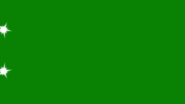 Intertwined infinity loop path of glistening glitter stardust flares with green screen chroma key overlay for cinematic fantasy video editing vfx 4k