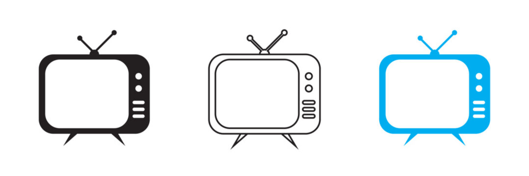 TV vector icon, vector best flat icon.