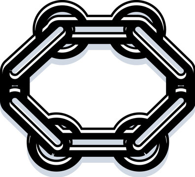 Metal chain link illustration representing integrity, teamwork, reliability, and security, creating a visual metaphor for unbreakable bonds and structured unity