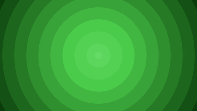 Abstract Green Concentric Circles Background with Soft Radial Gradient Pattern