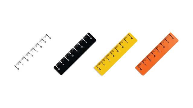 Isolated measuring tape on white background measuring tool for length and construction measurement in inches and centimeters